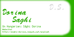 dorina saghi business card