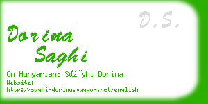 dorina saghi business card